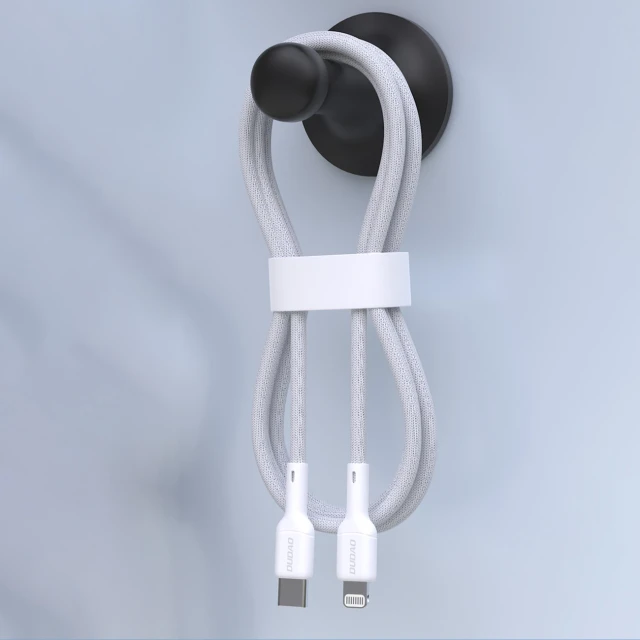 Кабель Dudao L9X USB-C to Lightning 1m White (L9X_White 1M)