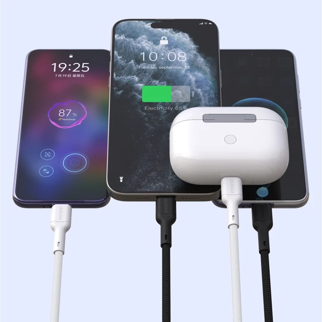 Кабель Dudao L9X USB-C to Lightning 2m Білий (L9X_white 2M)