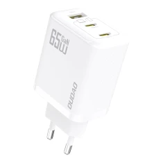 Мережевий зарядний пристрій Dudao A29 65W GaN 2x USB-C + USB-A White (A29 white)