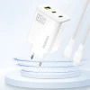 Сетевое зарядное устройство Dudao A29 65W GaN 2x USB-C + USB-A White (A29 white)