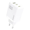 Мережевий зарядний пристрій Dudao A29C 65W GaN White + кабель USB-C (A29C_White)