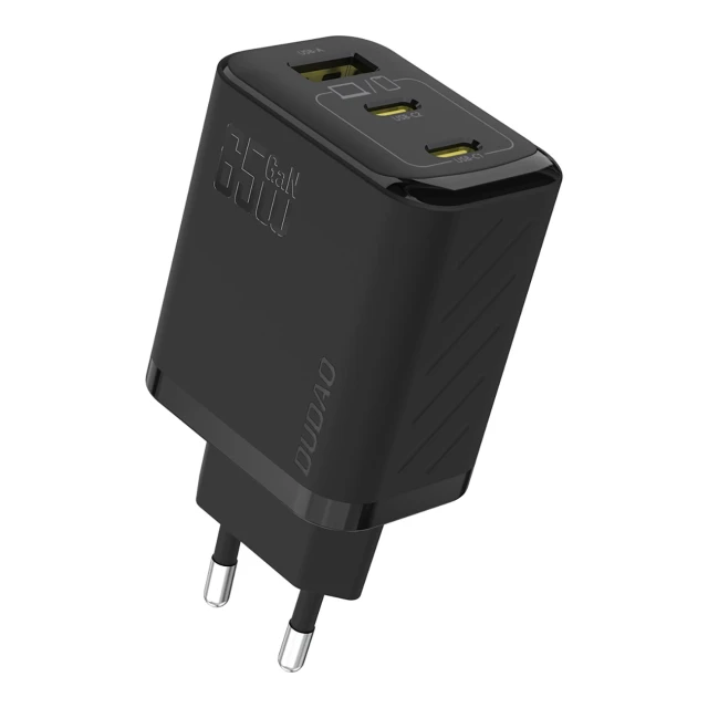 Мережевий зарядний пристрій Dudao A29C 65W GaN Чорний + кабель USB-C (A29C_Black)