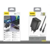 Мережевий зарядний пристрій Dudao A29C 65W GaN Чорний + кабель USB-C (A29C_Black)