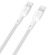 Кабель Dudao L9CMAX 240W PD USB-C to USB-C 1.2m White (L9CMAX_White 1M)