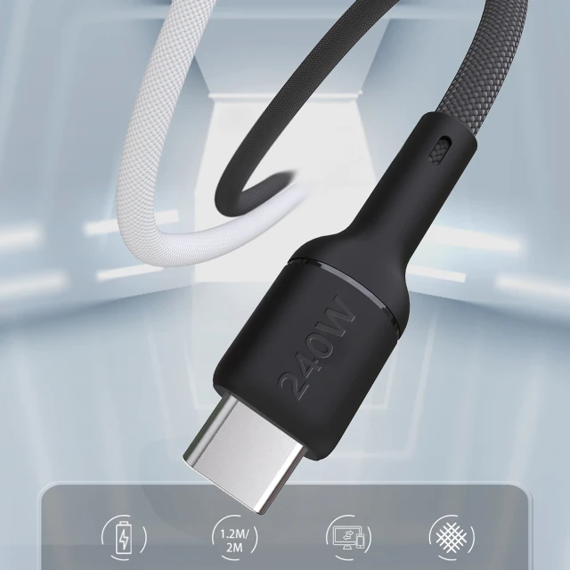 Кабель Dudao L9CMAX USB-C to USB-C 240W PD 1.2m Black (L9CMAX_Black 1M)