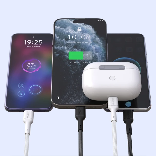 Кабель Dudao L9CMAX USB-C to USB-C 240W PD 1.2m Black (L9CMAX_Black 1M)