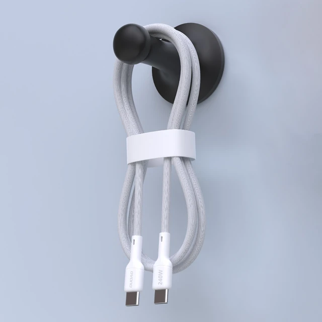 Кабель Dudao L9CMAX USB-C to USB-C 240W PD 2m Білий (L9CMAX_White 2M)