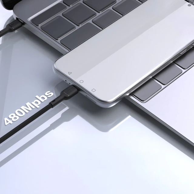Кабель Dudao L9CMAX 240W PD USB-C to USB-C 2m Чорний (L9CMAX_Black 2M)