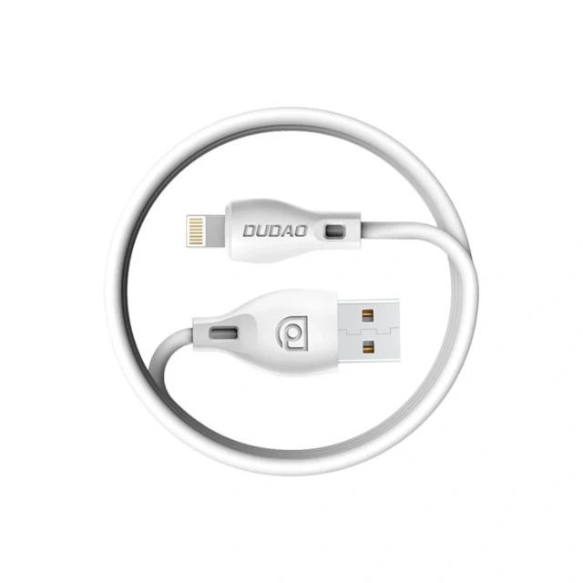 Кабель Dudao L4M USB-A - MicroUSB 2.4A 1m білий (L4M white)