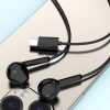 Навушники Dudao X3C USB-C 1.2m Black (X3C black)
