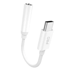 Аудіоадаптер Dudao USB Type-C на 3.5mm White (L16CPro white)