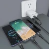 Кабель Dudao L3W USB-A/USB-C до Lightning/USB-C/MicroUSB 66W Black (L3W black)