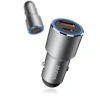 Автозарядний пристрій Dudao R4PQ USB/USB Type-C швидка зарядка 22,5 Вт Grey (6976625335732)