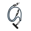 Кабель Dudao L20Max 65W 4в1 с петлей USB-C к USB-C с адаптерами Lightning и USB-A Blue (6976625335763)