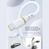 Кабель Dudao L25C USB-C - USB-C силіконовий 60W 1m White (L25C)