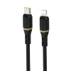 Кабель Dudao L25X USB-C - Lightning 1m 30W Black (L25X black)