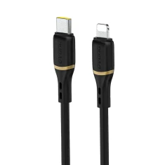 Кабель Dudao L25X USB-C - Lightning 1m 30W Black (L25X black)