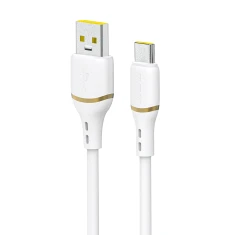 Кабель Dudao L25T USB-A - USB-C силіконовий 5A 1m White (L25T)