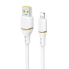 Кабель Dudao L25L USB-A - Lightning 1м 30W White (L25L white)