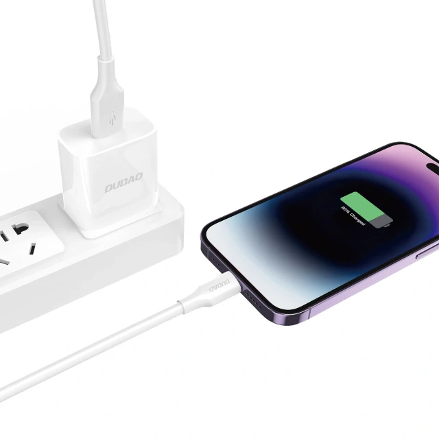 Кабель Dudao L2sL USB-A - Lightning 6A 1.2m Білий (L2sL-new)