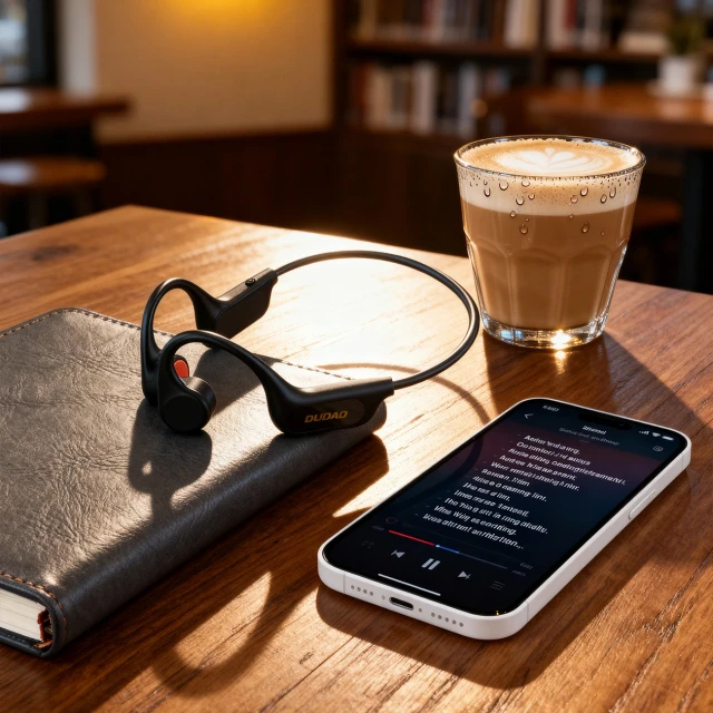 Бездротова гарнітура Dudao U22 Bluetooth 5.2 з кістковою провідністю Black (6976625336173)