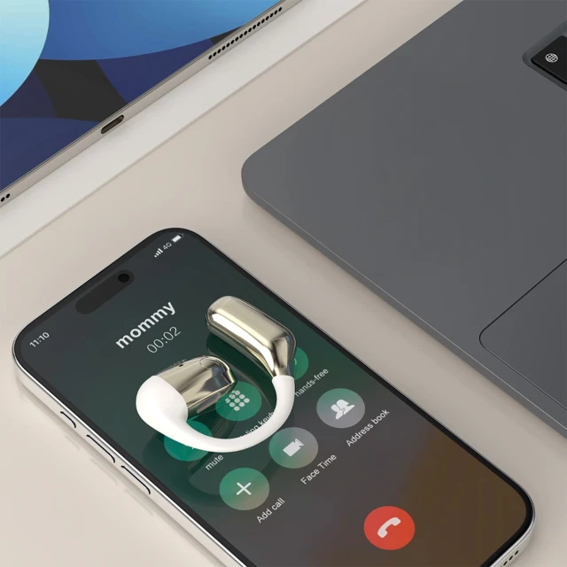 Бездротова гарнітура Dudao U4Pro Bluetooth універсальна Beige (6976625336302)