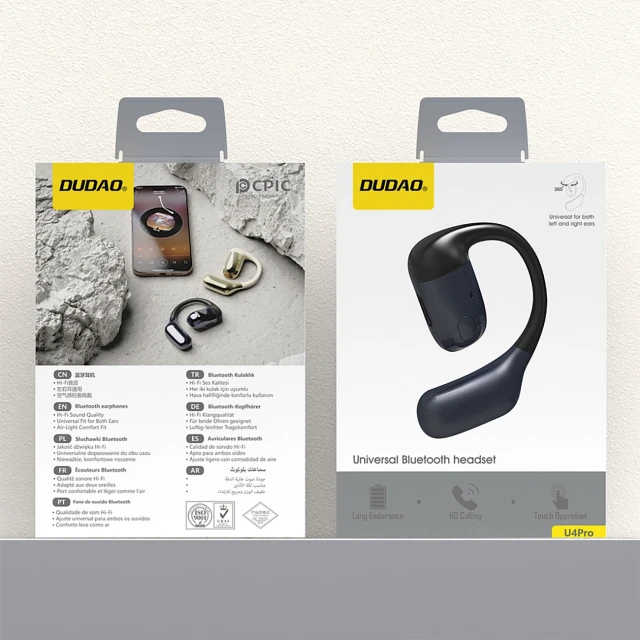 Бездротова гарнітура Dudao U4Pro Black (6976625336319)