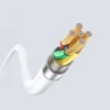 Кабель Dudao L25SC 60 W USB-C - USB-C 1 м Білий (6976625336326)