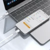 Кабель Dudao L25SC 60 W USB-C - USB-C 1 м Білий (6976625336326)