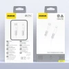 Кабель Dudao L25SX 30W USB-C - Lightning з м'яким силіконовим оплетенням 1m White (6976625336333)