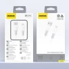 Кабель Dudao L25SM 3A USB-A - micro USB з м'яким силіконовим оплетенням 1m White (6976625336340)