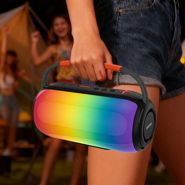 Беспроводная колонка Dudao Y21 с RGB подсветкой Bluetooth 5.3 Black (6976625336395)