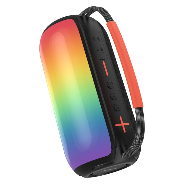 Беспроводная колонка Dudao Y21 с RGB подсветкой Bluetooth 5.3 Black (6976625336395)