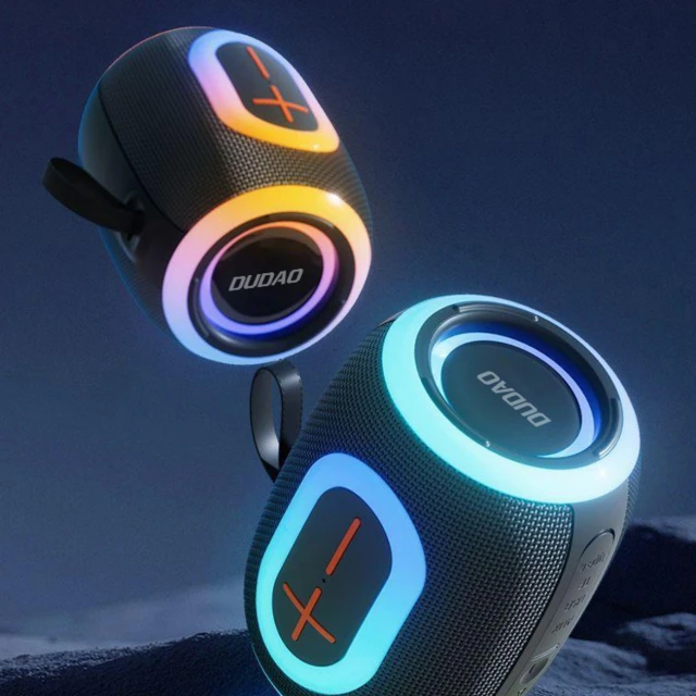 Бездротова колонка Dudao Y22 з RGB підсвічуванням Bluetooth 5.3 Black (6976625336401)