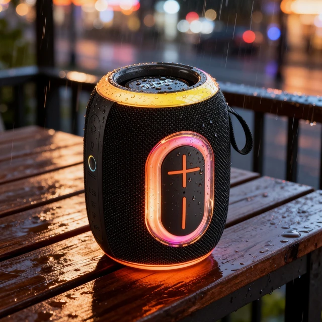Бездротова колонка Dudao Y22 з RGB підсвічуванням Bluetooth 5.3 Black (6976625336401)
