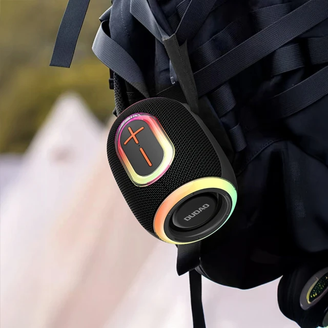 Бездротова колонка Dudao Y22 з RGB підсвічуванням Bluetooth 5.3 Black (6976625336401)