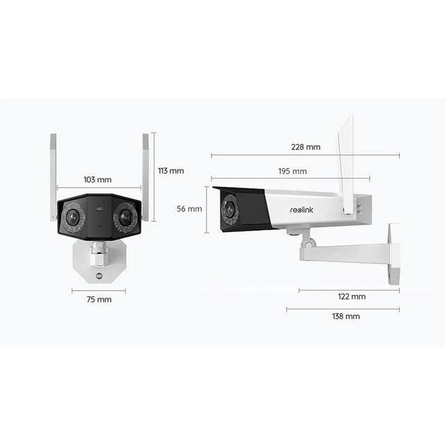 IP-камера зовнішня Reolink Duo W730 Dual Lens Wi-Fi (6976930224264)