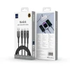 Кабель 3в1 USB A to USB C, Micro USB, Lightning Wiwu 3.1A Wi-C045E 1m Black (6976975616109)