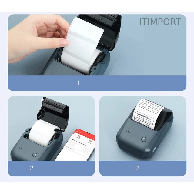 Принтер етикеток NIIMBOT B1 Gray (6977031210088)