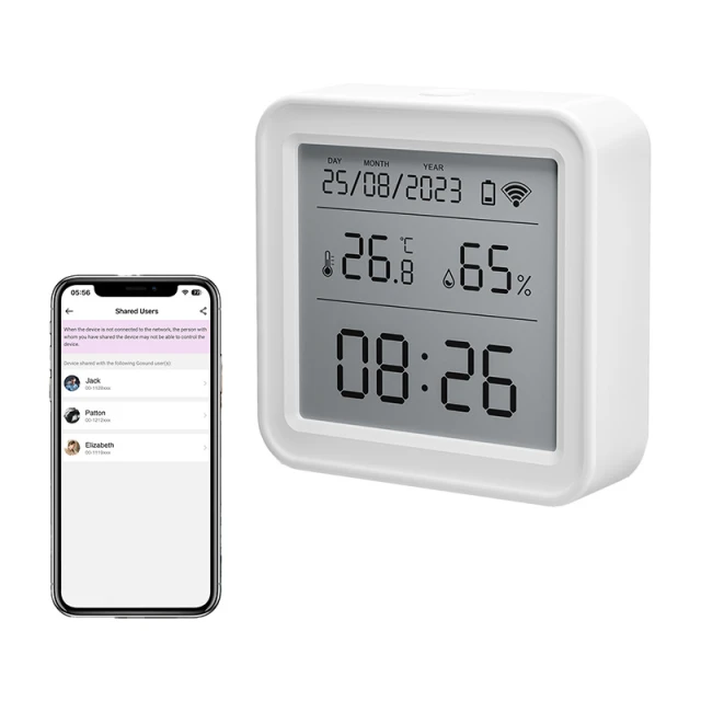 Датчик температури та вологості Gosund ST17 ZigBee LCD (6977038680266)