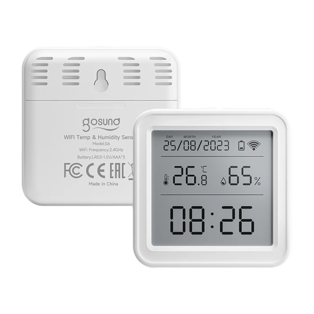 Датчик температури та вологості Gosund ST17 ZigBee LCD (6977038680266)