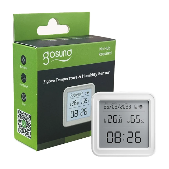 Датчик температури та вологості Gosund ST17 ZigBee LCD (6977038680266)
