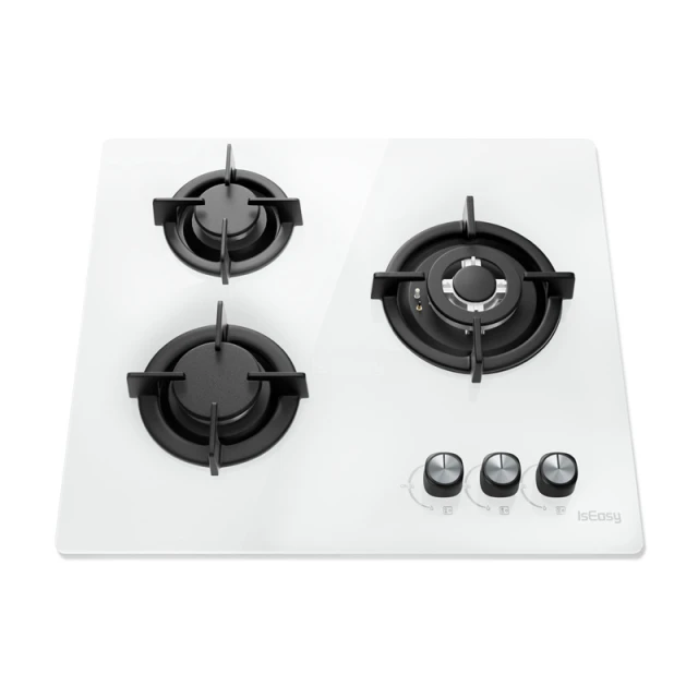 Плита газова IsEasy MGBG-603 3 горелки White (MGBG-603)