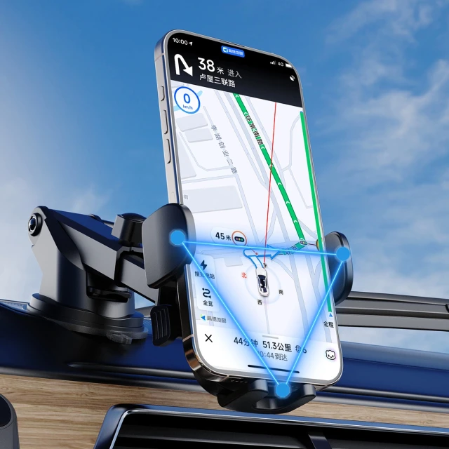 Автотримач Dudao F2N+ гравітаційний 360° з присоскою Black (F2N+)