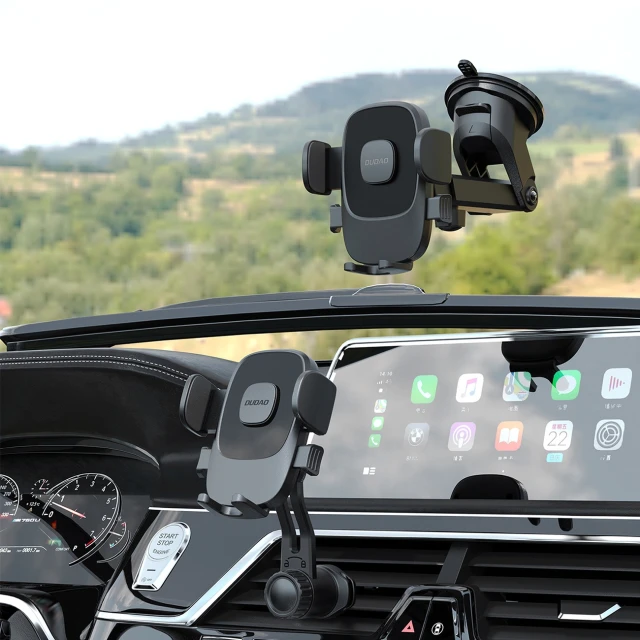 Автотримач Dudao F2N+ гравітаційний 360° з присоскою Black (F2N+)