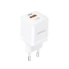 Зарядний пристрій Dudao A13Pro GaN 33W PPS USB-C/USB White (A13PROEU)