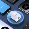 Зарядний пристрій Dudao A13Pro GaN 33W PPS USB-C/USB White (A13PROEU)