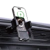 Автотримач Dudao F19 з бездротовою зарядкою 15W чорний (6977196680986)