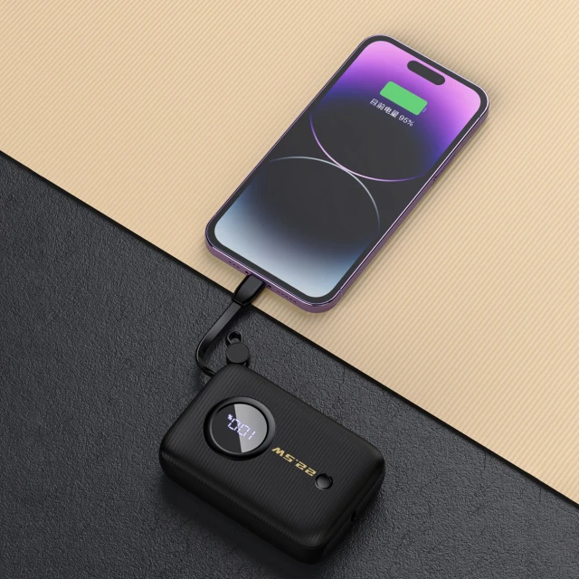 Powerbank Dudao K14 USB-A / USB-C 10000mAh Black (K14-Black)