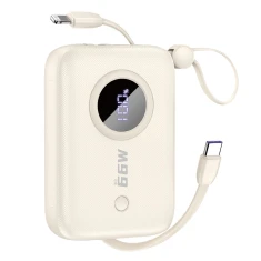 Powerbank Dudao K-14 USB-A / USB-C 10000mAh Beige (K-14 beige)